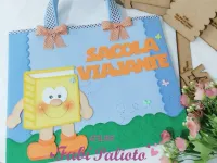 G1.822  Gabarito de Moldes em MDF  Sacola Viajante / Literária - Foto 2