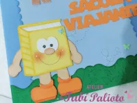 G1.822  Gabarito de Moldes em MDF  Sacola Viajante / Literária - Foto 3