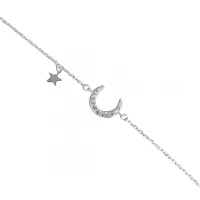 Pulseira de prata alta LUA - 50935