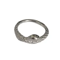 Argola em Aço Cirúrgico 10mm Clicker SNAKE 1.2mm (COBRA) ACO04