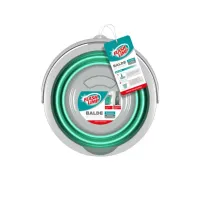 Balde Retrátil Verde  5L FLASH LIMP
