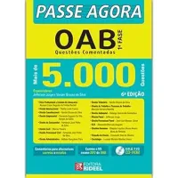 PASSE AGORA OAB 1º FASE - MAIS DE 5000 QUESTOES COMENTADAS (PRODUTO USADO - MUITO BOM)