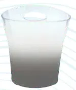 Balde de Gelo - Acrílico - Degrade Prata - 4,5 L