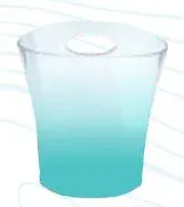 Balde de Gelo - Acrílico - Degrade Tiffany - 4,5 L (DTF/Transfer/Silk)