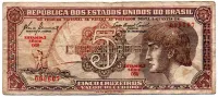 C111 - 5 Cruzeiros - Série 069 - Índio - Data: 1961 - BC