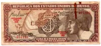 C111 - 5 Cruzeiros - Série 069 - Índio - Data: 1961 - R