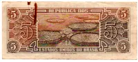 C111 - 5 Cruzeiros - Série 069 - Índio - Data: 1961 - R - Foto 2