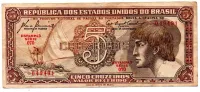 C111 - 5 Cruzeiros - Série 070 - Índio - Data: 1961 - MBC