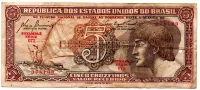 C111 - 5 Cruzeiros - Série 071 - Índio - Data: 1961 - UTG