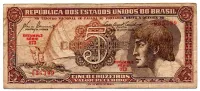 C111 - 5 Cruzeiros - Série 073 - Índio - Data: 1961 - UTG