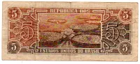 C111 - 5 Cruzeiros - Série 073 - Índio - Data: 1961 - BC - Foto 2