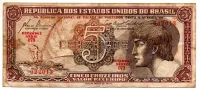 C111 - 5 Cruzeiros - Série 073 - Índio - Data: 1961 - BC