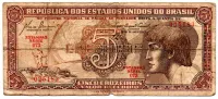 C111 - 5 Cruzeiros - Série 073 - Índio - Data: 1961 - R