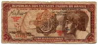 C111 - 5 Cruzeiros - Série 073 - Índio - Data: 1961 - UTG