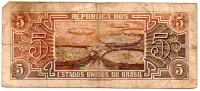 C111 - 5 Cruzeiros - Série 074 - Índio - Data: 1961 - UTG - Foto 2