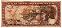 C111 - 5 Cruzeiros - Série 075 - Índio - Data: 1961 - BC