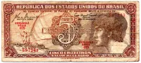C111 - 5 Cruzeiros - Série 075 - Índio - Data: 1961 - BC