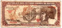 C112 - 5 Cruzeiros - Série 077 - Índio - Data: 1962 - R