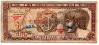 C112 - 5 Cruzeiros - Série 077 - Índio - Data: 1962 - UTG
