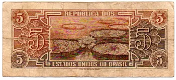C112 - 5 Cruzeiros - Série 078 - Índio - Data: 1962 - BC - Foto 2