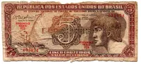 C112 - 5 Cruzeiros - Série 079 - Índio - Data: 1962 - UTG
