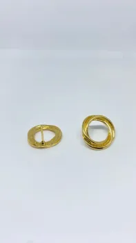 Brinco Círculo Vazado - Banhado Ouro 18k - Foto 2