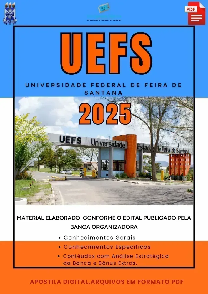 Apostila UEFS  Técnico Medicina Veterinária 2025 Imagem
