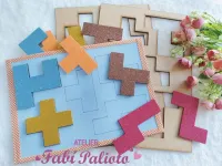 G1.824  Gabarito de Moldes em MDF Pareamento das Formas. - Foto 2