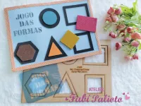 G1.825  Gabarito de Moldes em MDF Encaixe as Formas. - Foto 2