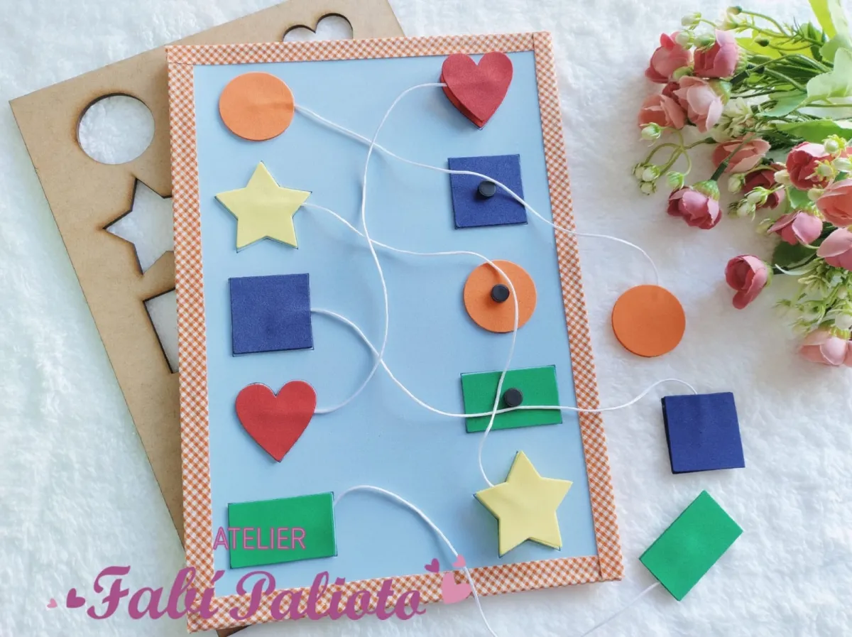 G1.826  Gabarito de Moldes em MDF Formas e Cores