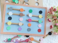 G1.828  Gabarito de Moldes em MDF Jogos das Cores - Foto 2