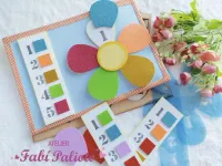 KIT36  Gabarito de Moldes em MDF jogos das Formas, cores e números. - Foto 4