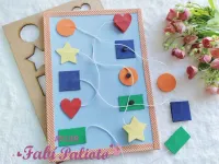 KIT36  Gabarito de Moldes em MDF jogos das Formas, cores e números. - Foto 6