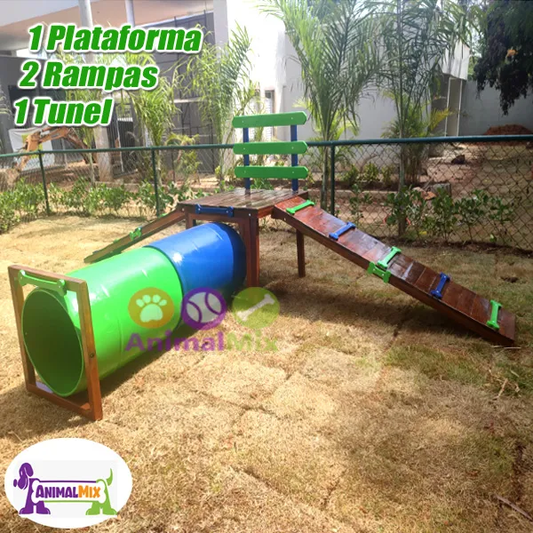Playground  para cachorro túnel Duplo