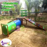 Playground  para cachorro túnel Duplo