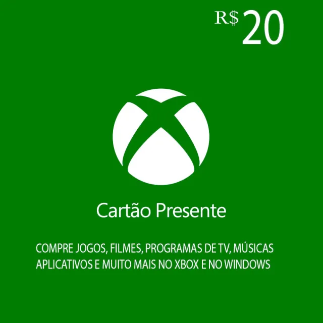 Xbox Saldo - Gift Card R$20