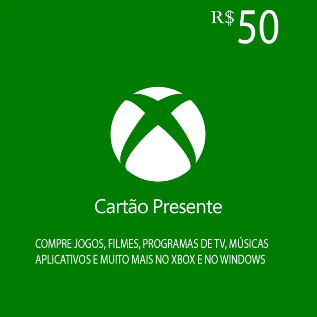 Xbox Saldo - Gift Card R$50