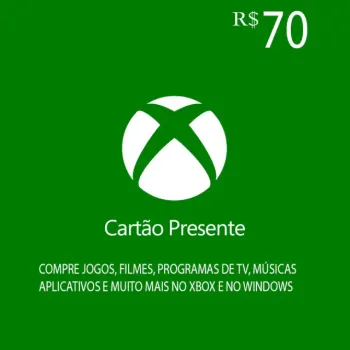 Xbox Saldo - Gift Card R$70