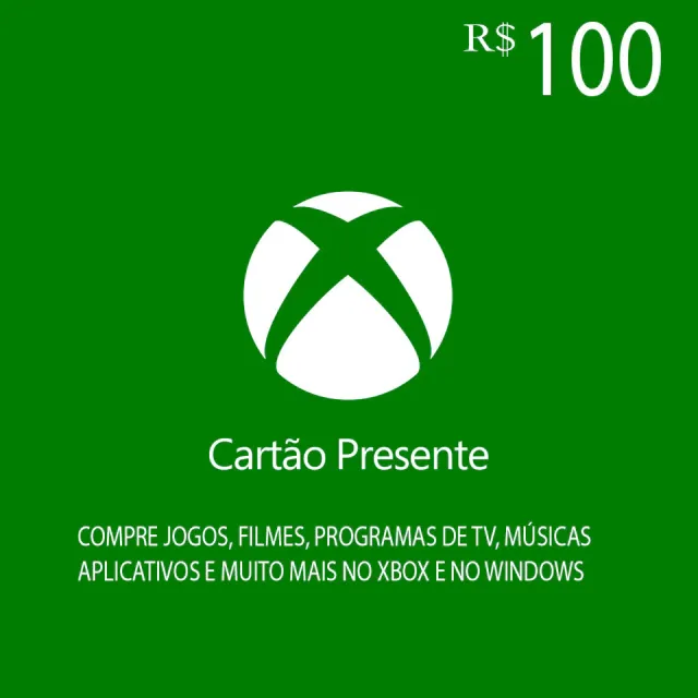Xbox Saldo - Gift Card R$ 100