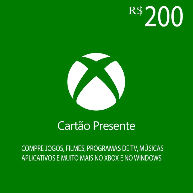Xbox Saldo - Gift Card R$ 200