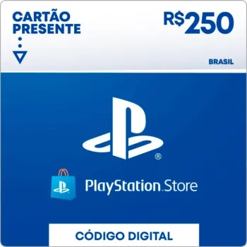 Saldo R$ 250,00 PlayStation Store - Gift Card [Exclusivo Brasil]