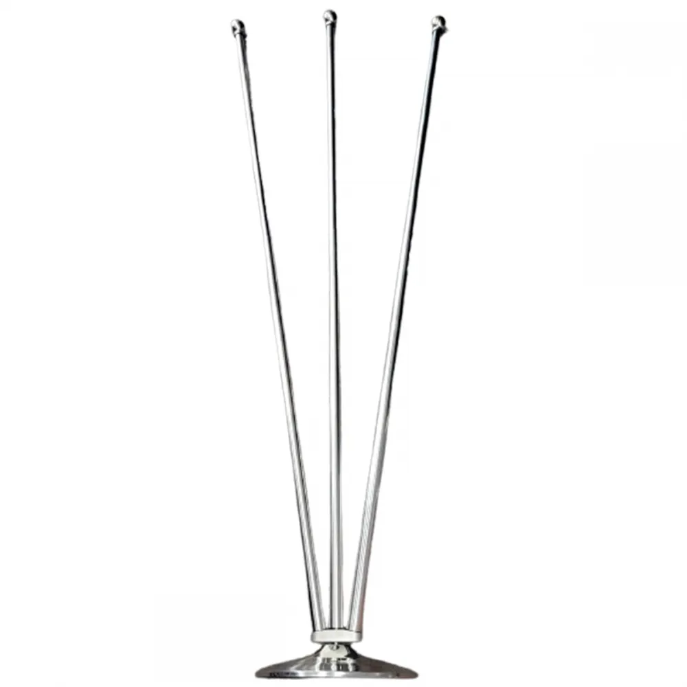 Mastro De Piso Com 3  Posiçoes P/bandeiras Aço Inoxidável