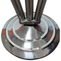 Mastro De Piso Com 3  Posiçoes P/bandeiras Aço Inoxidável - Foto 2