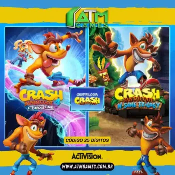 Crash Bandicoot™ Pacote Quadrilogia - Código 25 Dígitos  