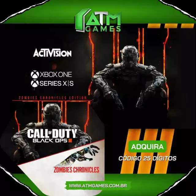 Call of Duty®: Black Ops III Edição Zombies Chronicles - Código 25 Dígitos  