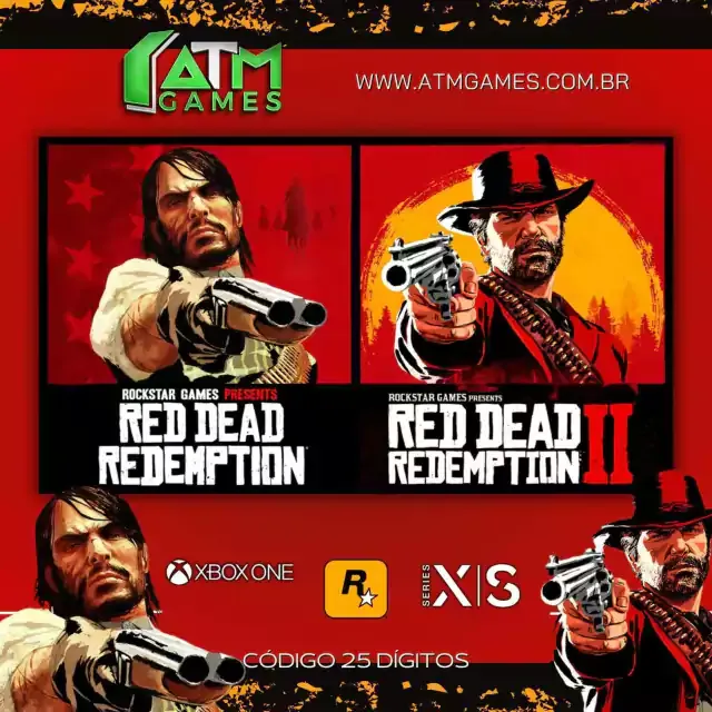 Red Dead Redemption e Red Dead Redemption 2 - Código 25 Dígitos  