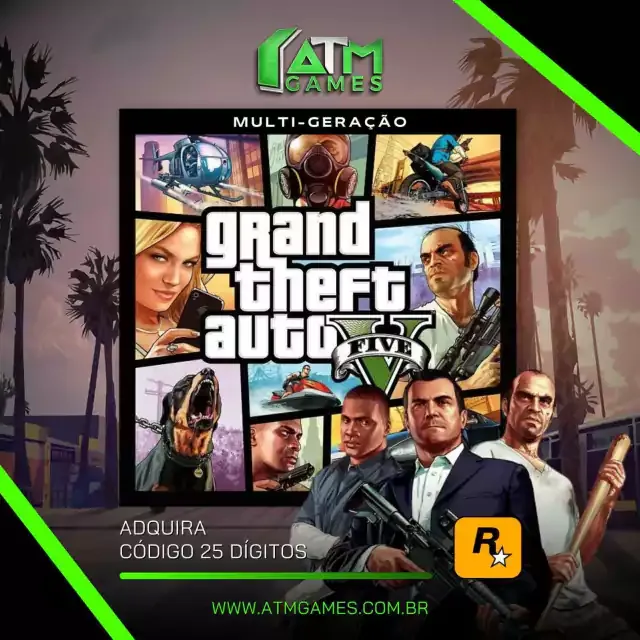 Grand Theft Auto V (Xbox One e Xbox Series X|S) - Código 25 Dígitos  