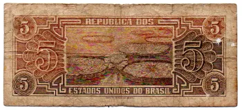 C112 - 5 Cruzeiros - Série 079 - Índio - Data: 1962 - UTG - Foto 2