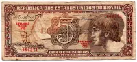 C112 - 5 Cruzeiros - Série 079 - Índio - Data: 1962 - UTG