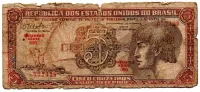 C112 - 5 Cruzeiros - Série 080 - Índio - Data: 1962 - UTG